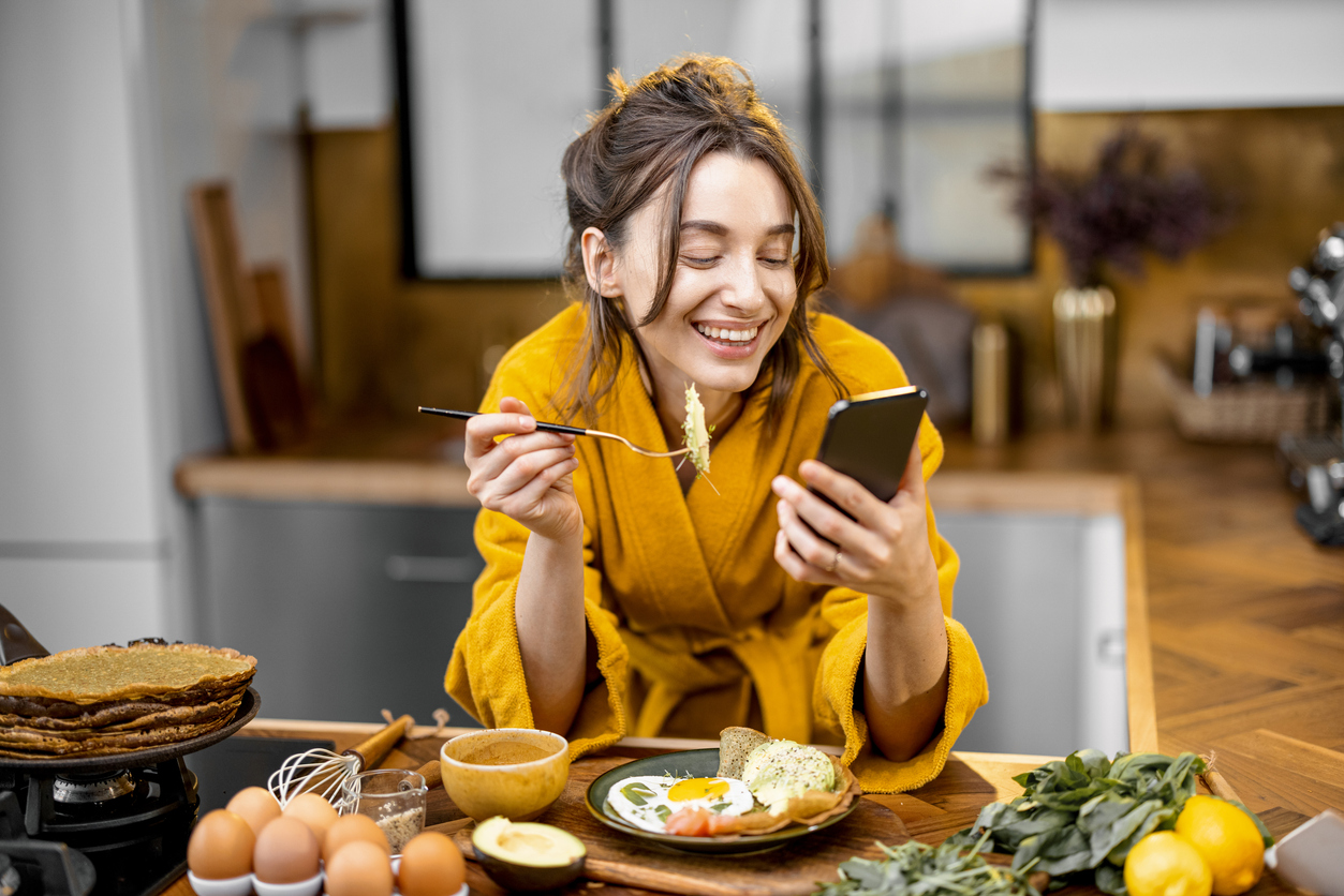 woman making foods high in coq10