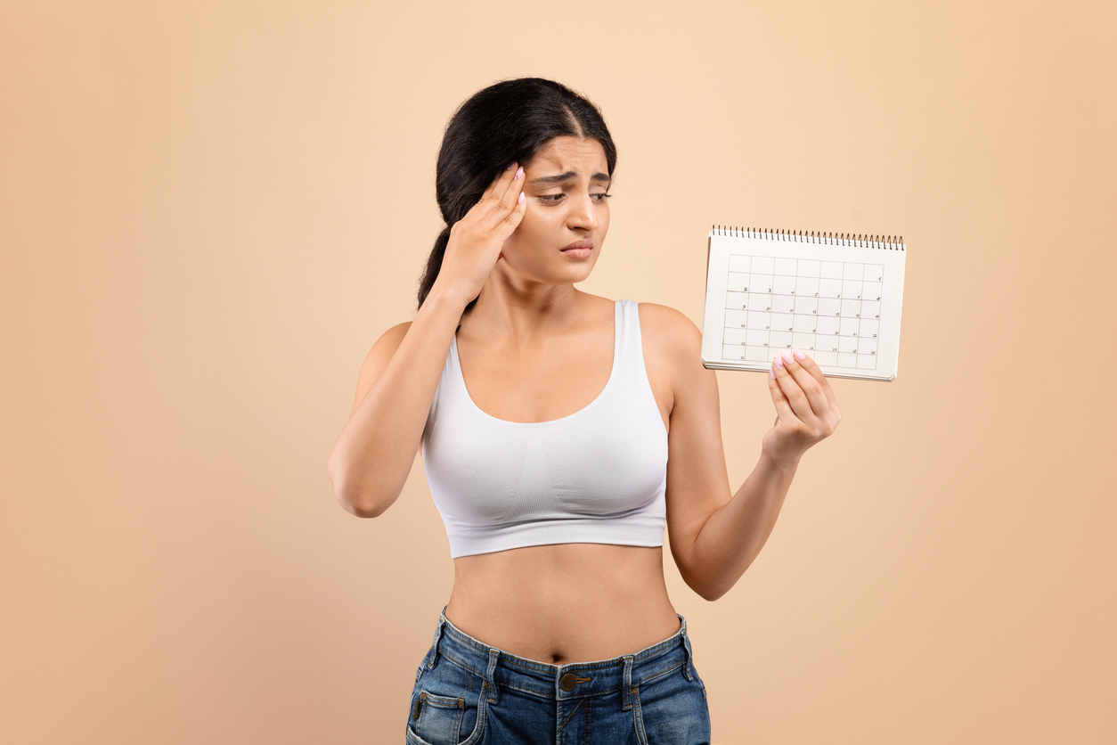 woman distressed about her short luteal phase