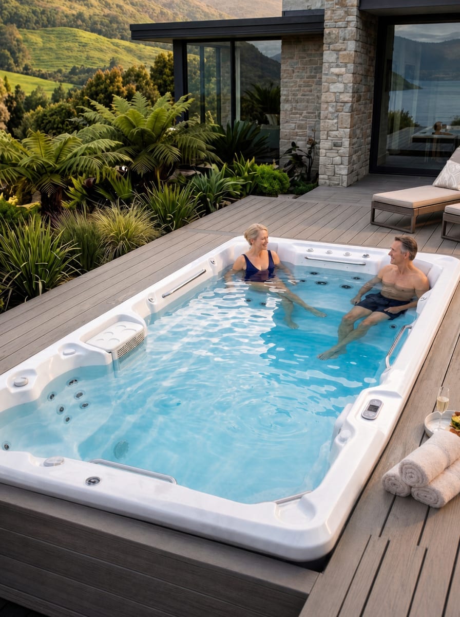 zen wave by polar springs swim spa