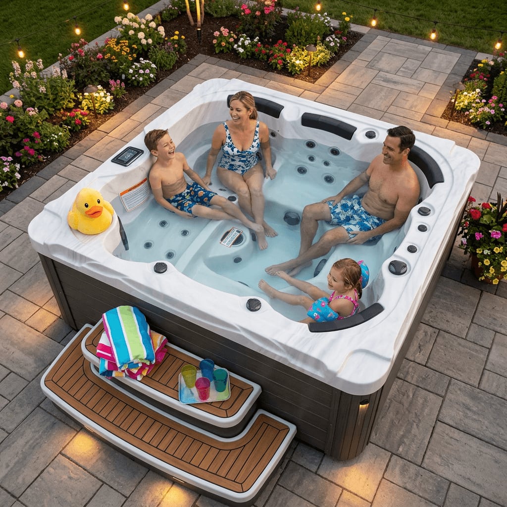 915 a family is enjoying the product