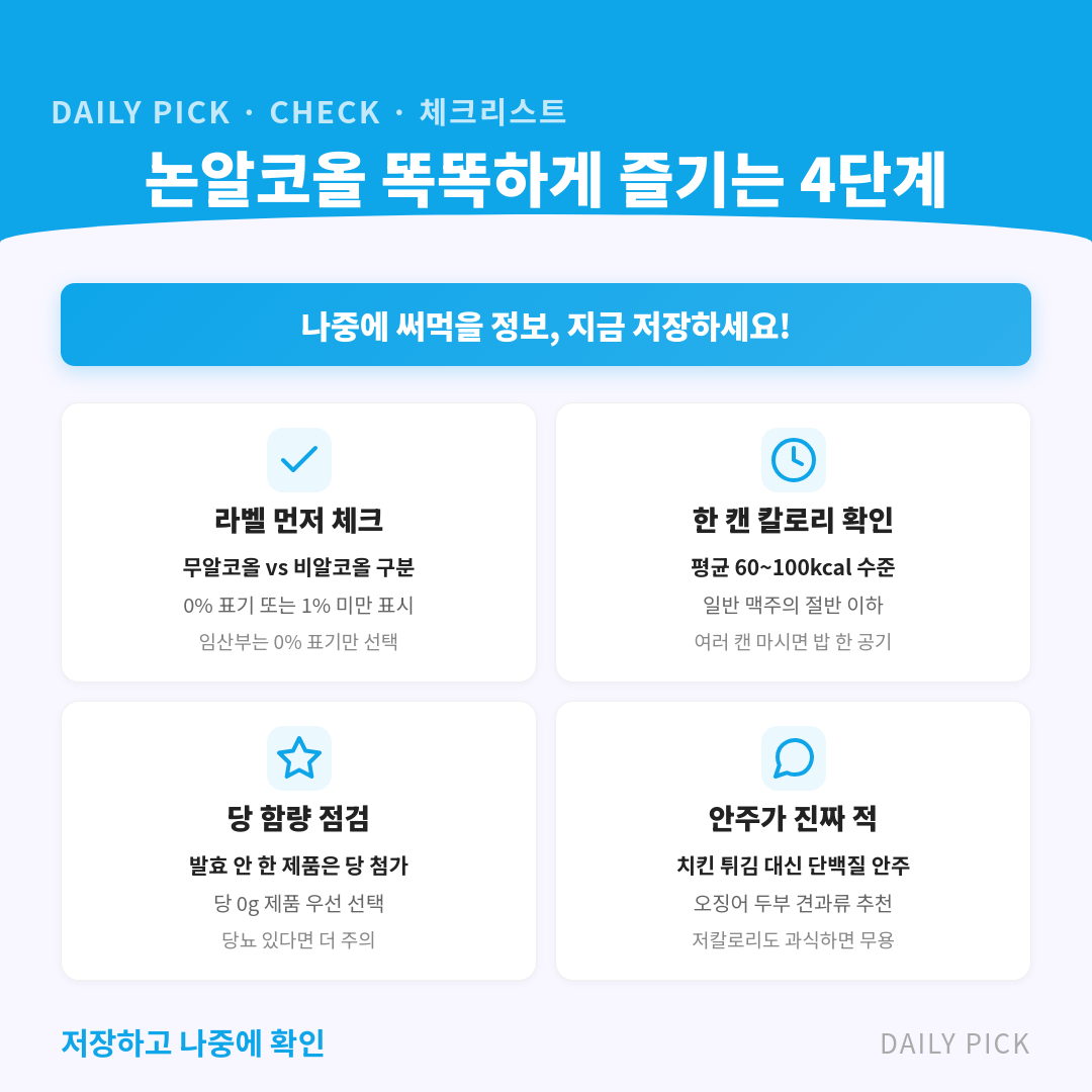 논알코올 주류 건강 효과 진짜? 카드뉴스 2페이지 - 핵심 정보 요약