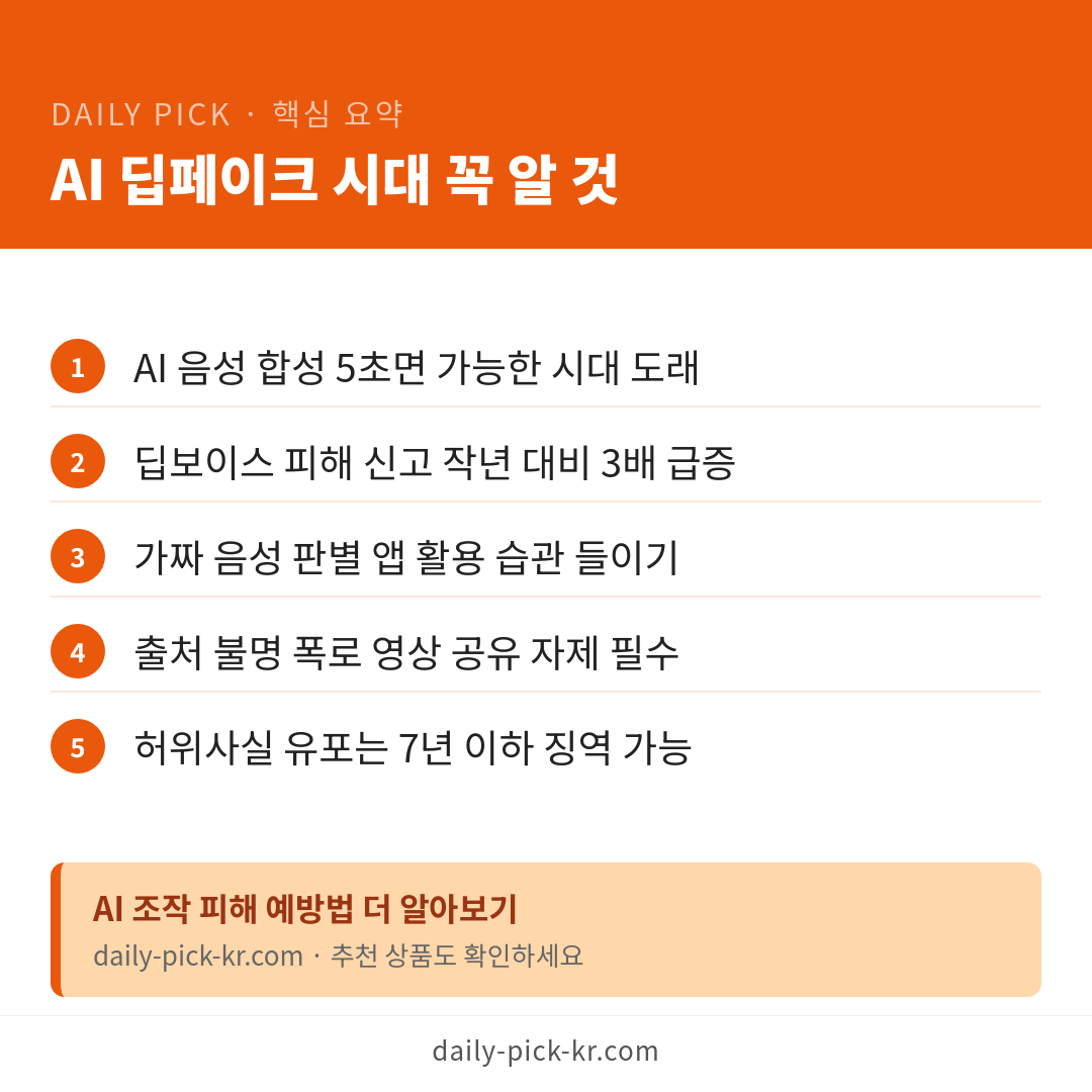 김세의 구속…AI 음성조작·카톡 편집 허위 유포 혐의 카드뉴스 6페이지 - 핵심 요약 및 CTA