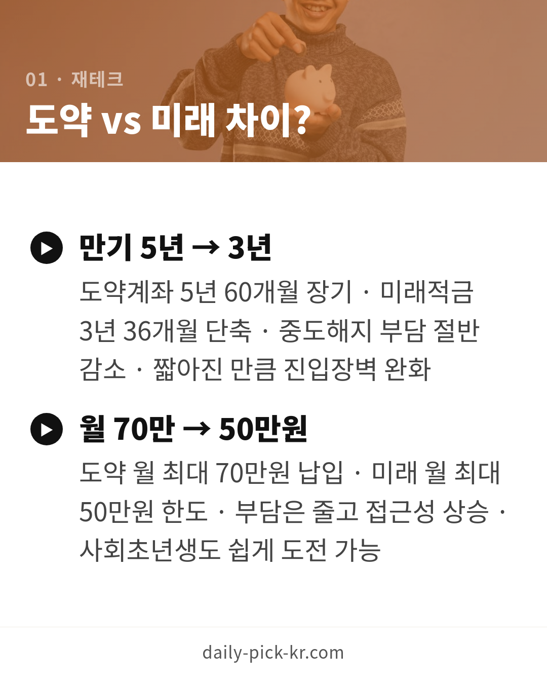 청년도약계좌 조건과 신청 방법 2026 카드뉴스 3페이지 - 첫 번째 본문