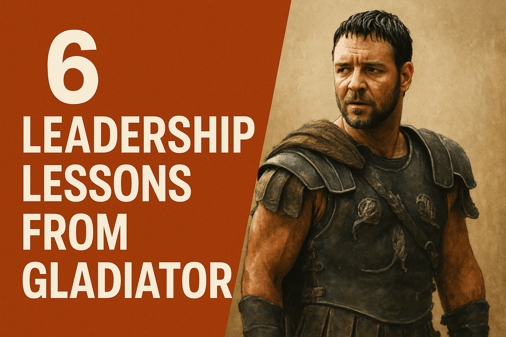 Thumbnail image for blog of title 6 Leadership Lessons from Gladiator