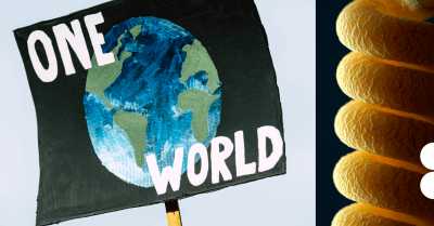 One world climate strike poster