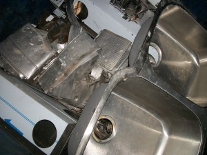 scrap stainless steel - sinks and sheets for recycling