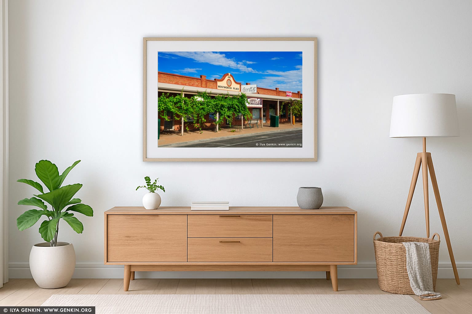 Wentworth Place wall art in a modern living room interior