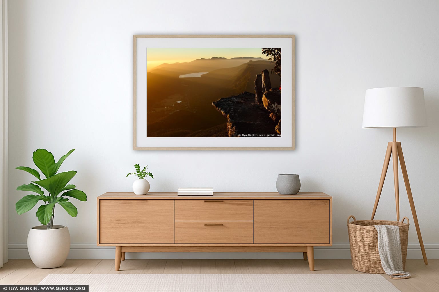 The Grampians National Park (Gariwerd) wall art in a luxury living room interior