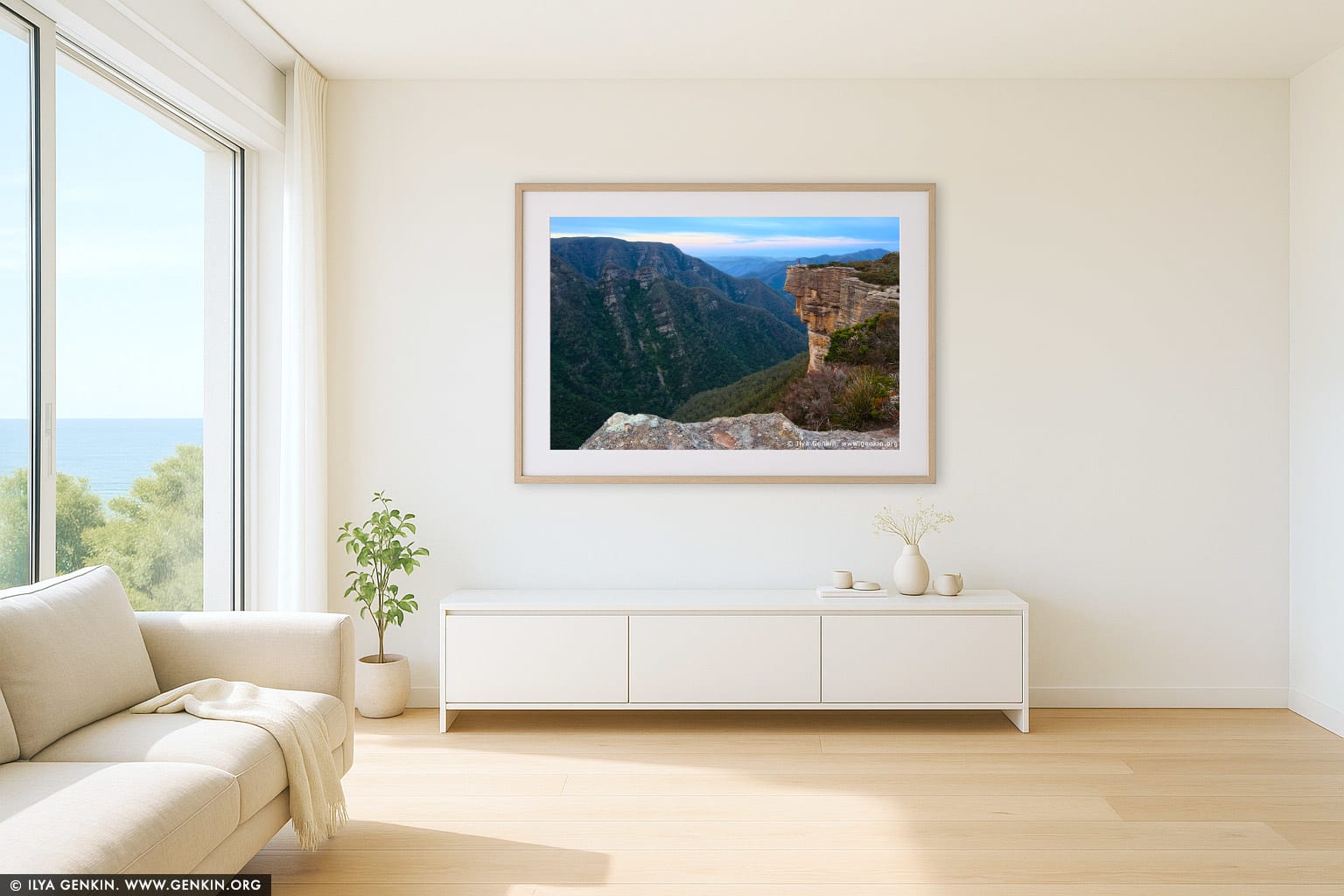 Kanangra Walls wall art in a contemporary living room interior