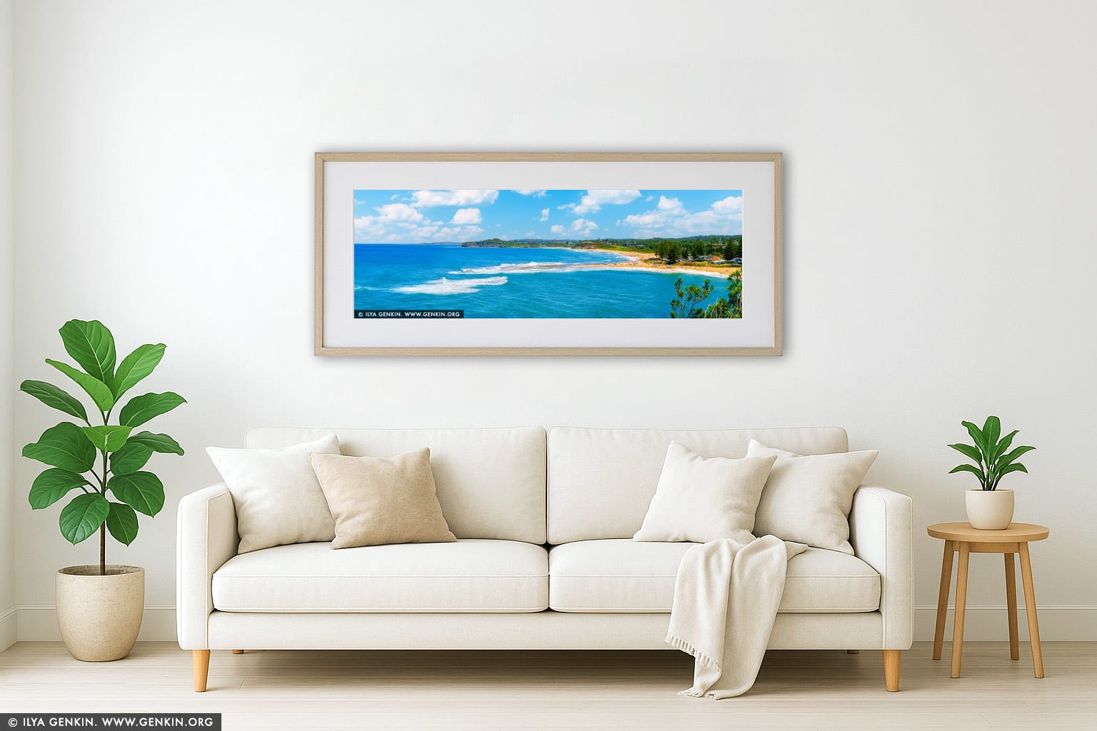 Turquoise Bliss at Mona Vale wall art in a contemporary living room interior