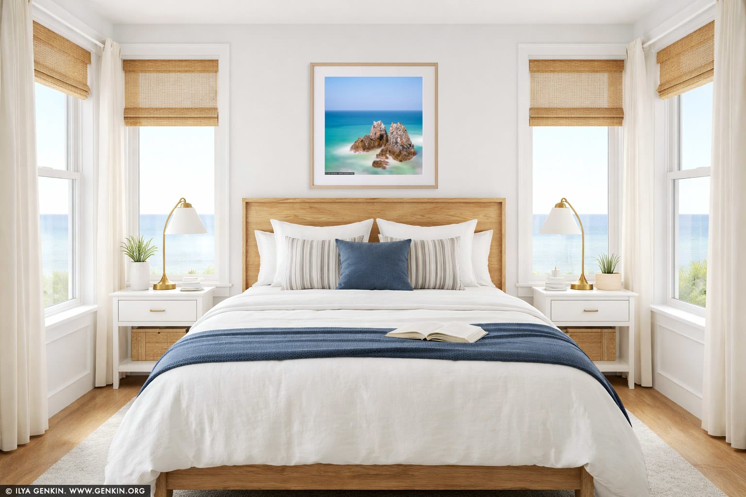Quiet Strength, Camel Rock wall art in a bedroom interior
