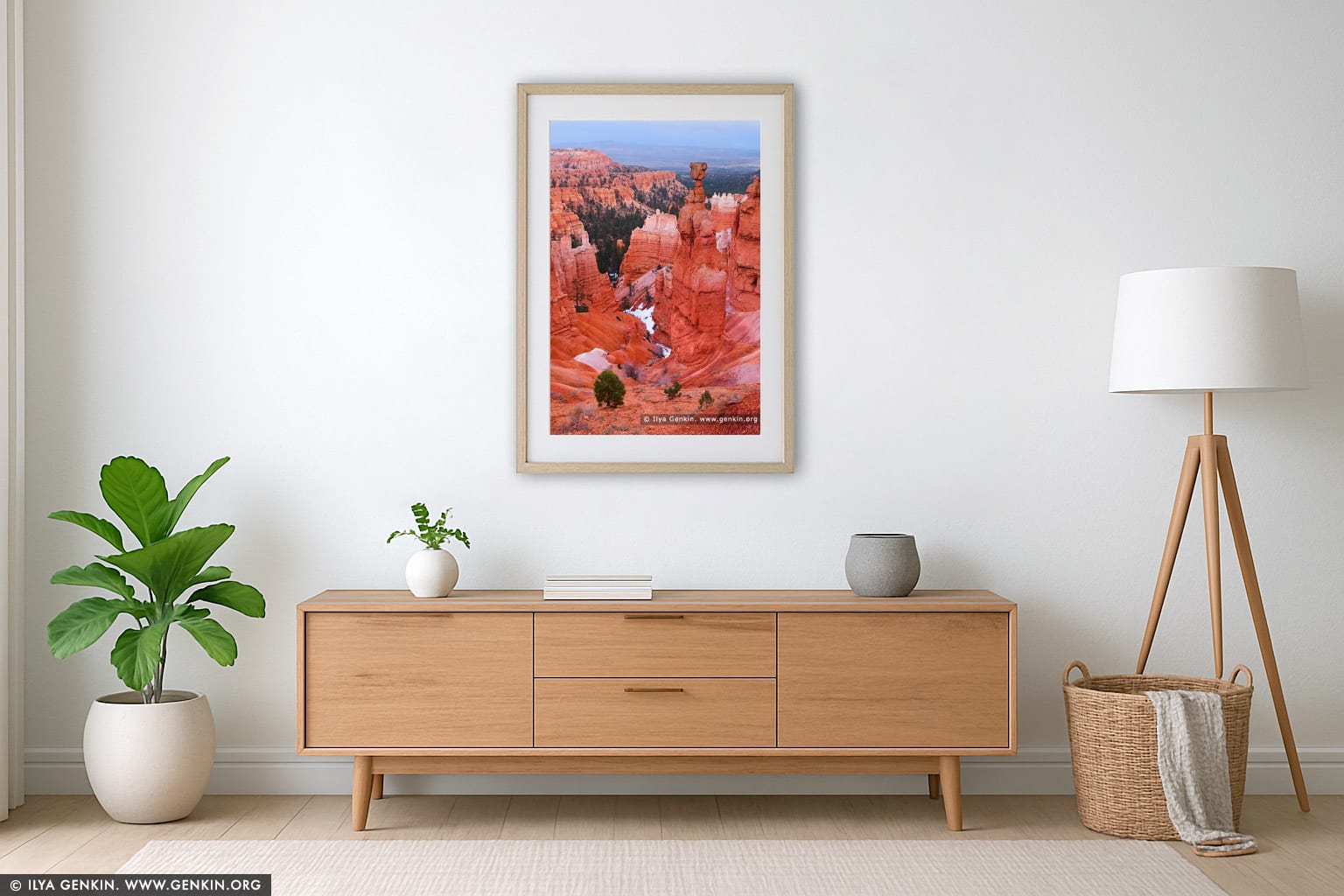 Thor's Hammer at Dawn wall art in a luxury living room interior