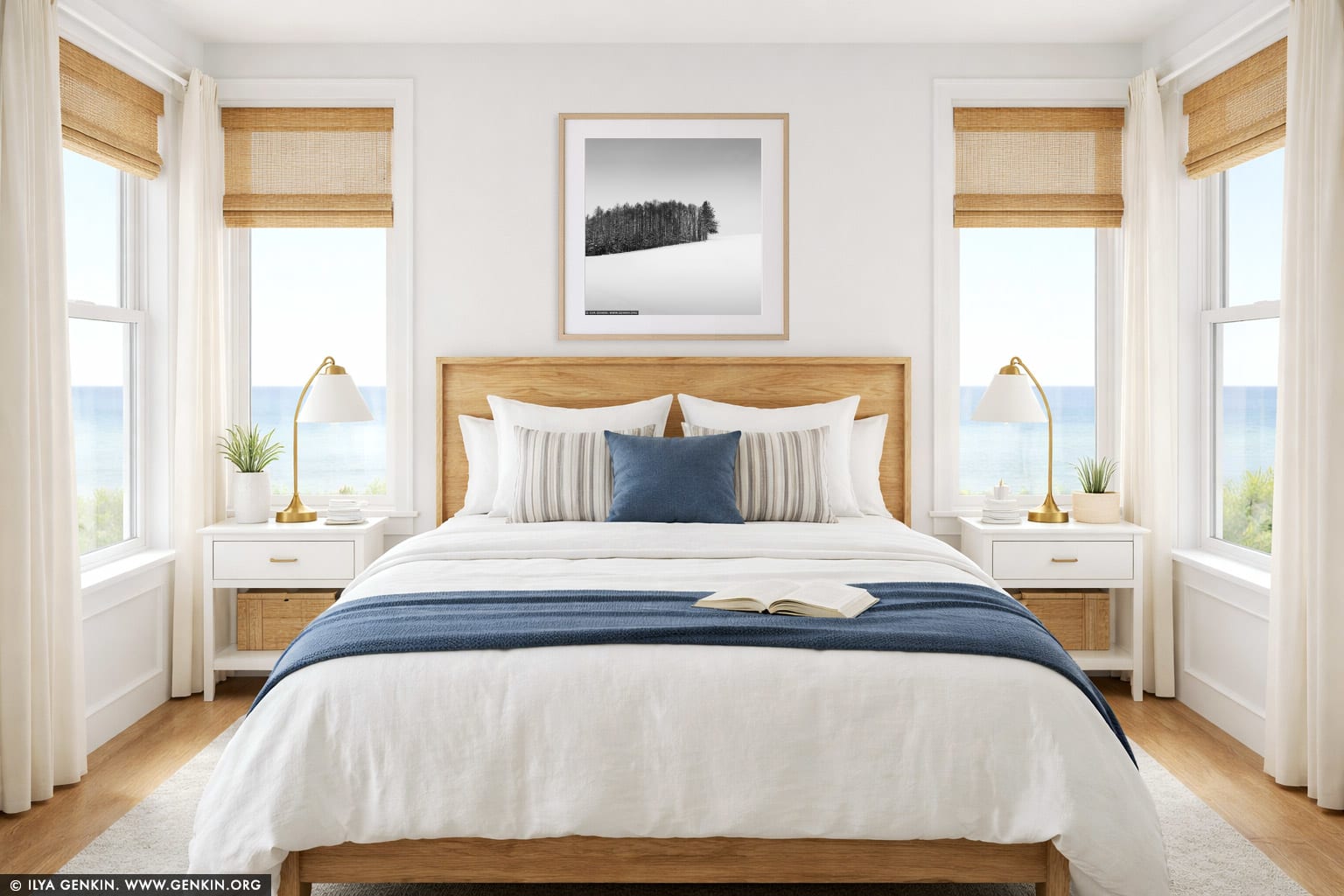 Forest Edge. Study 1 wall art in a bedroom interior