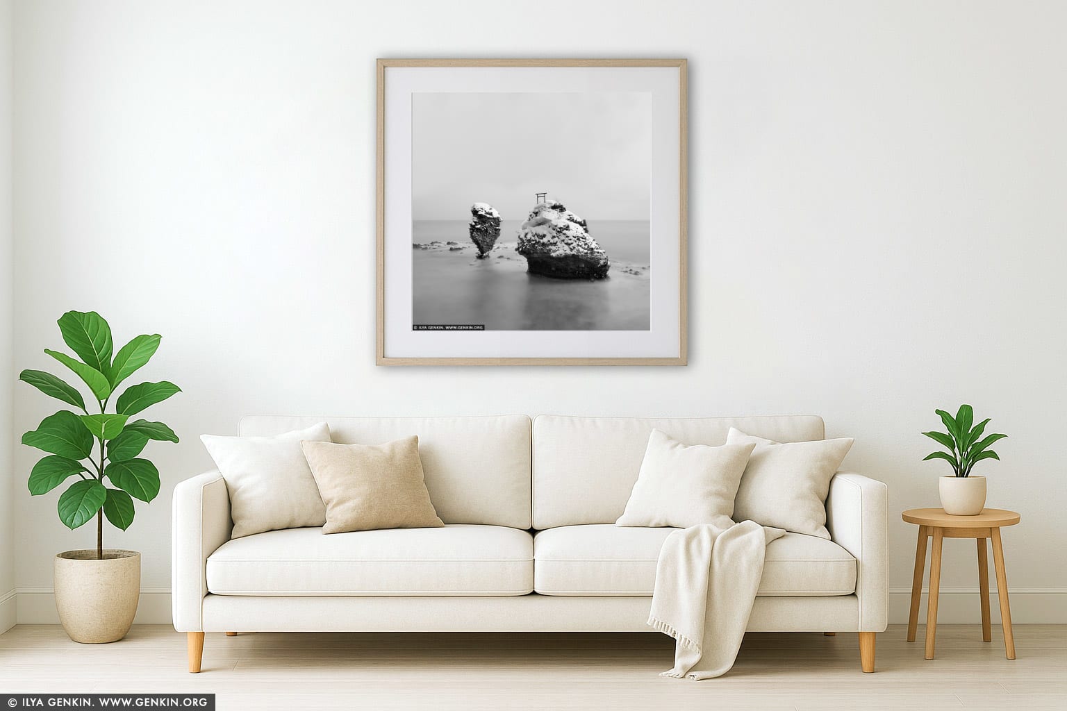 Ebisu Iwa. Study 1 wall art in a modern living room interior