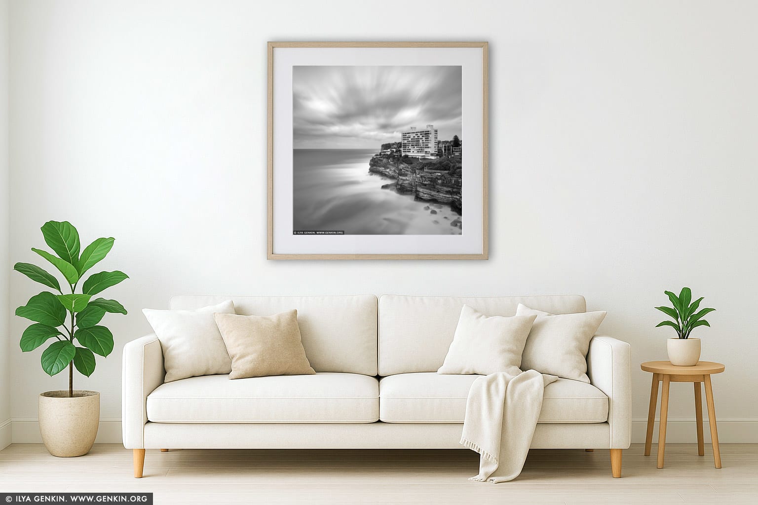 Dover Heights From Vaucluse wall art in a luxury living room interior