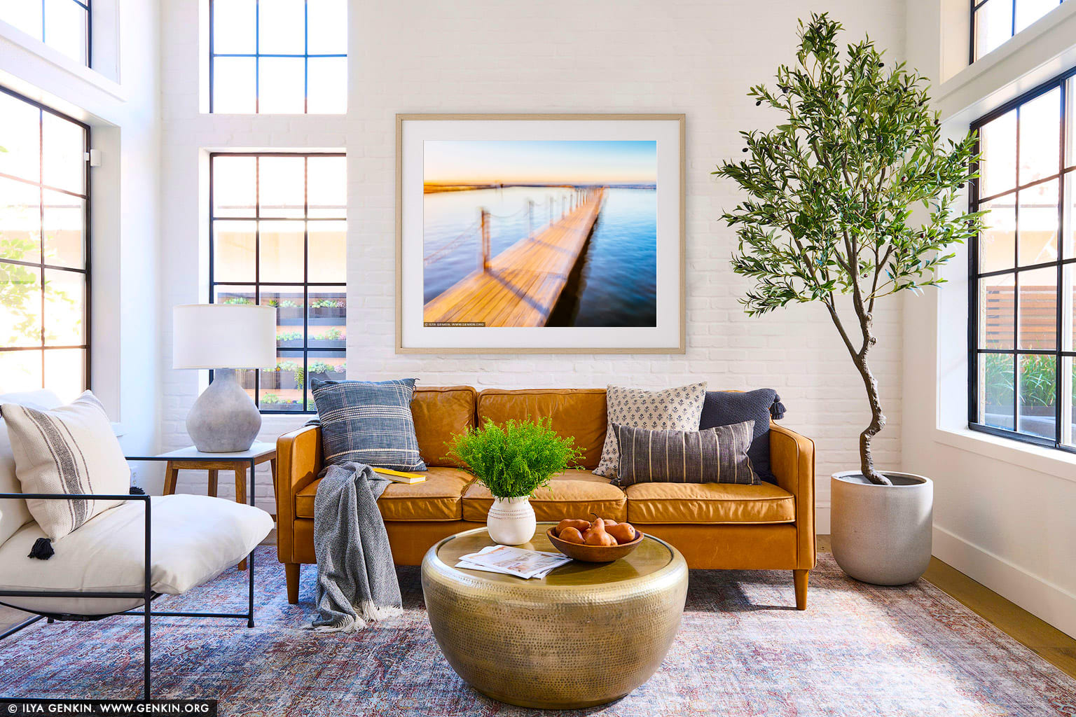 I Dropped My Camera. Study #3 wall art in a luxury living room interior