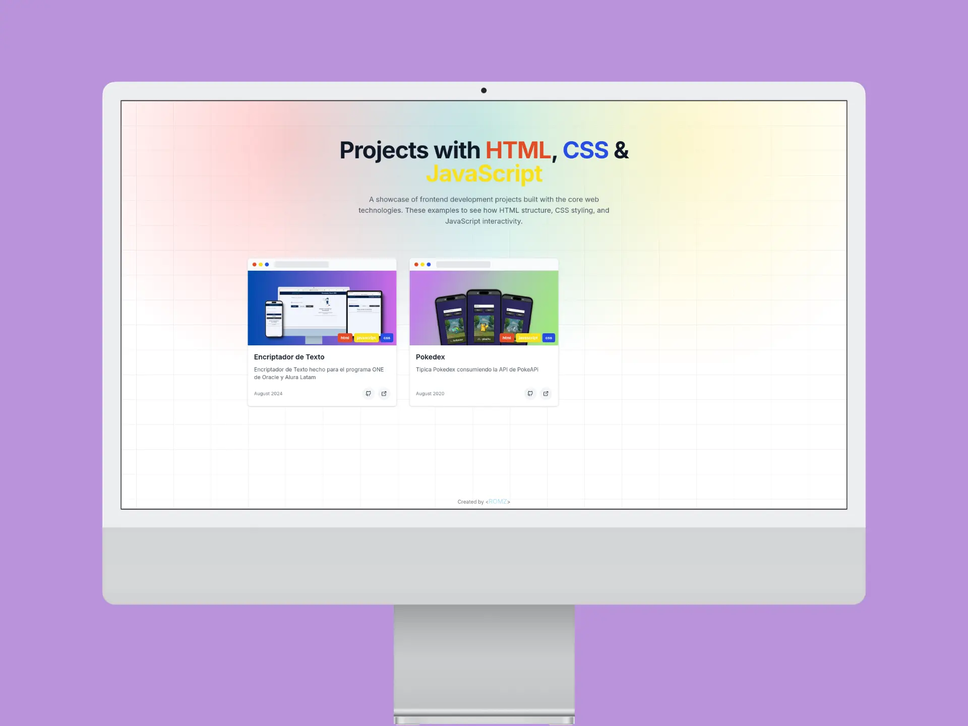 Proyectos Frontend Vanilla