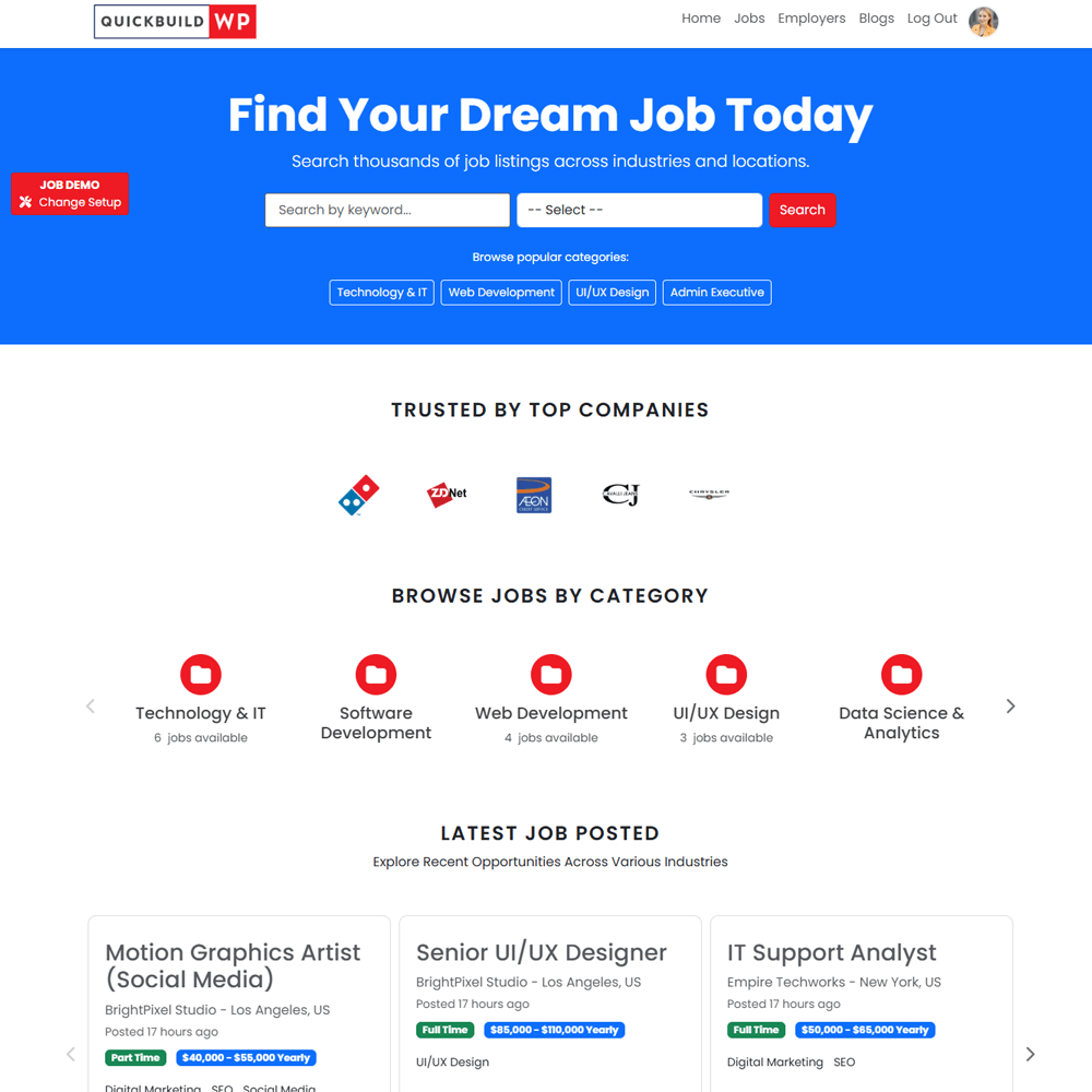 Job Portal Setup