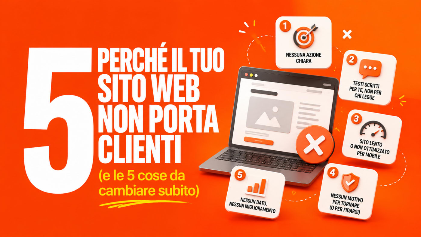 Perché il tuo sito web non porta clienti