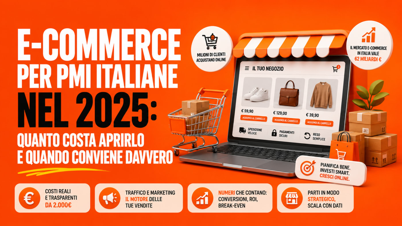 E-commerce per PMI italiane: costi reali, quando conviene e come aprirlo senza sprechi