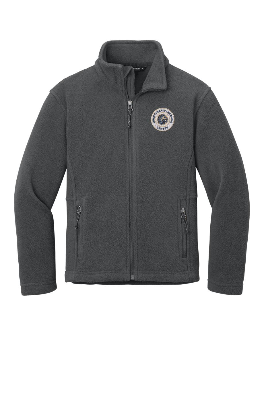 Iron grey apparel flat front product mockup.