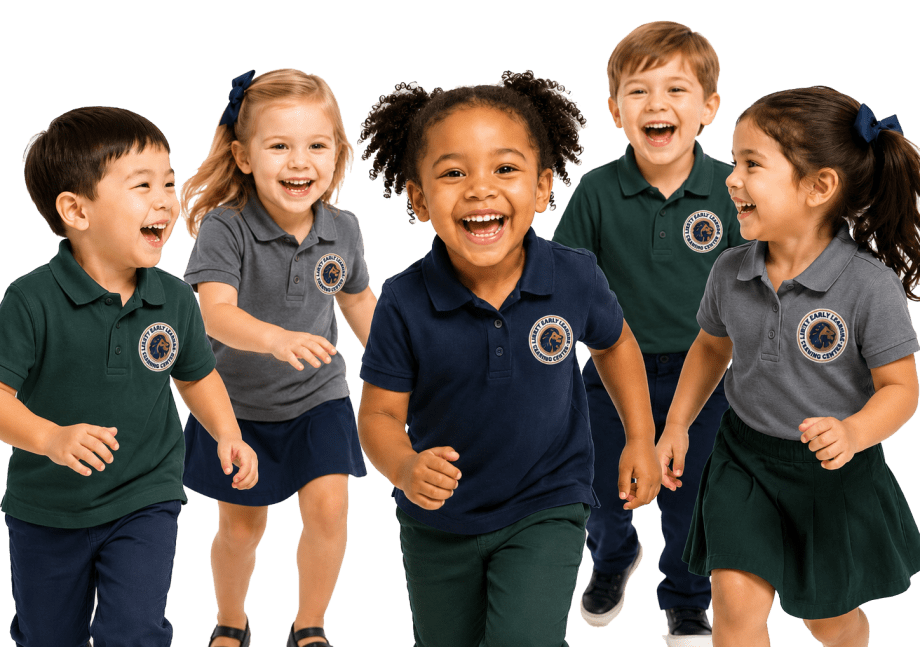 Early learning kids polo apparel mockup.