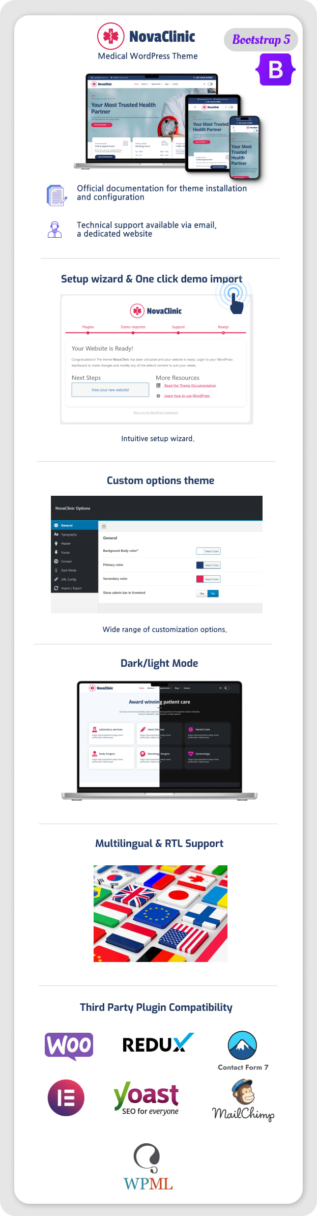 NovaClinic - Modern Medical WordPress Theme