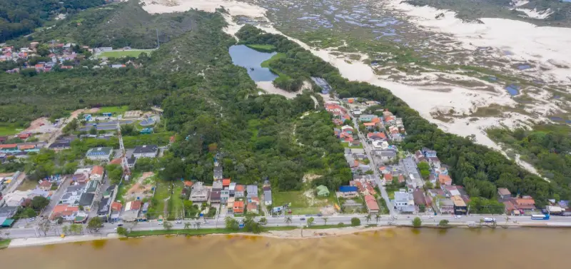 Plano de segurança da CASAN para a Lagoa da Conceição. Na imagem, ETE da Lagoa da Conceição.