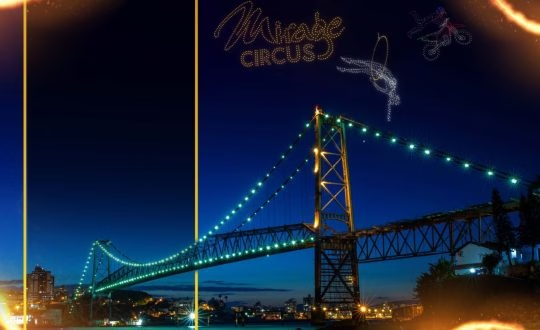 Apresentação circense no Mirante do Parque da Luz