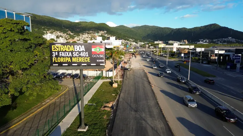 Triplicação da SC-401 avança e ganha novo ritmo no Norte da Ilha Triplicação da SC-401 avança e ganha novo ritmo no Norte da Ilha