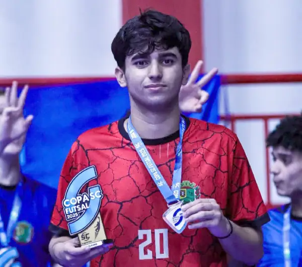 Espaço Cruzeiro foi o campeão da Série Prata Sub-18 da Copa SC Esportes de Futsal - Foto: Ingrid Quaresma
