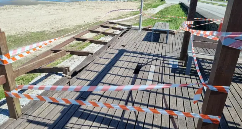 Vandalismo na Beira-Mar de São José leva autoridades a investigar destruição Vandalismo na Beira-Mar de São José leva autoridades a investigar destruição