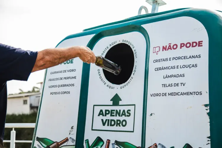 Vidro reciclado bate recorde e São José lidera ações sustentáveis em 2025