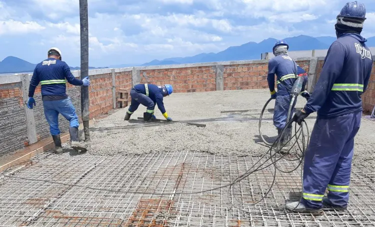 Modernização da ETE Insular avança com novas concretagens Modernização da ETE Insular avança com novas concretagens