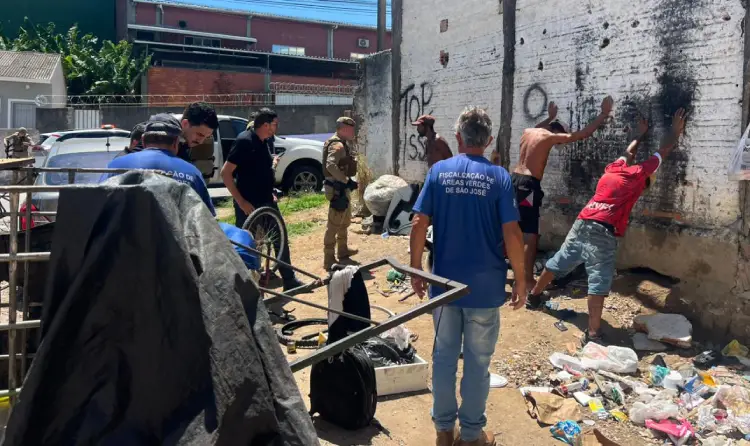 Operação Saturação integra PM e Prefeitura em São José Operação Saturação integra PM e Prefeitura em São José