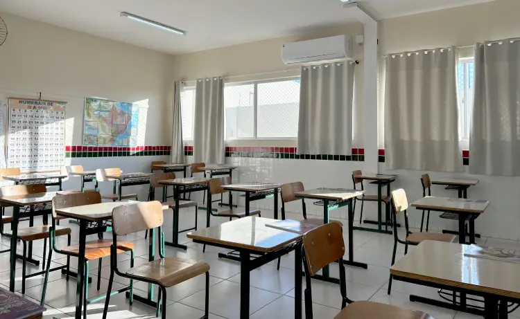 Santa Catarina tem 100% das salas de aula climatizadas Santa Catarina tem 100% das salas de aula climatizadas