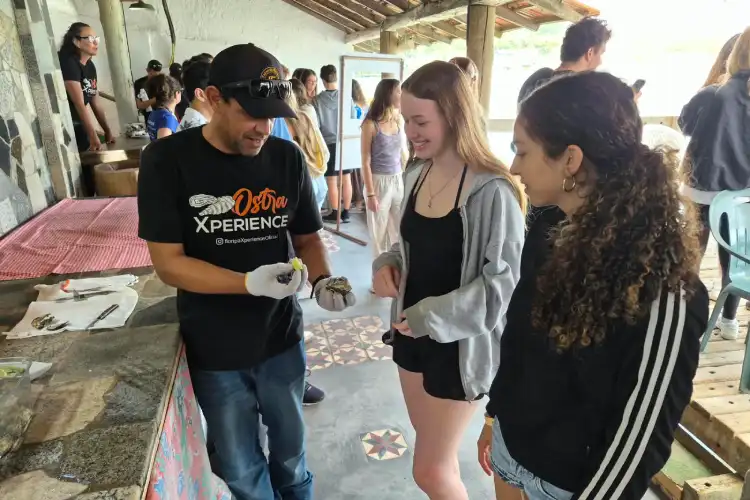 Estudantes de Curitiba fazem vivências pedagógicas em Florianópolis, com maricultura, preservação de lontras e história da armação baleeira. Escolas de São José e Bahia repetem o roteiro. Estudantes de Curitiba fazem vivências pedagógicas em Florianópolis, com maricultura, preservação de lontras e história da armação baleeira. Escolas de São José e Bahia repetem o roteiro.