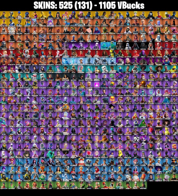 Fortnite Account ( PLAYSTATION / XBOX / PC / MOBILE / NINTENDO ) The Reaper, Leviathan Axe, OG STW (525 Skins)