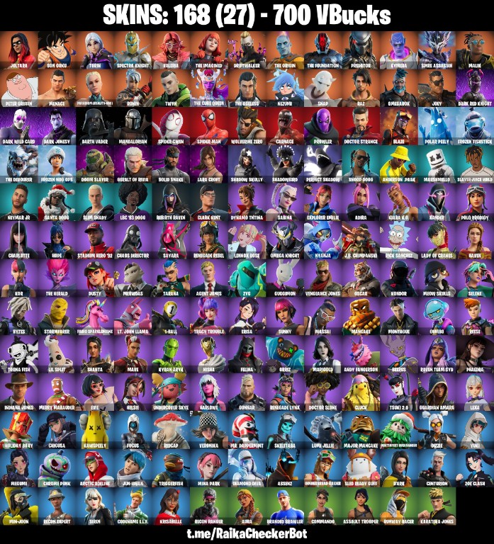 Fortnite Account ( PLAYSTATION / XBOX / PC / MOBILE / NINTENDO ) Neymar Jr, Reaper Axe, Anderson Paak, Snoop Dogg, Marshmello, NEW STW (168 Skins)