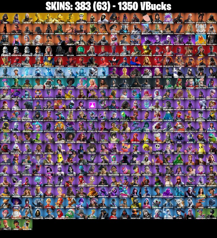 Fortnite Account ( PLAYSTATION / XBOX / PC / MOBILE / NINTENDO ) IKONIK, Leviathan Axe, Glow, Gold Kratos (383 Skins)