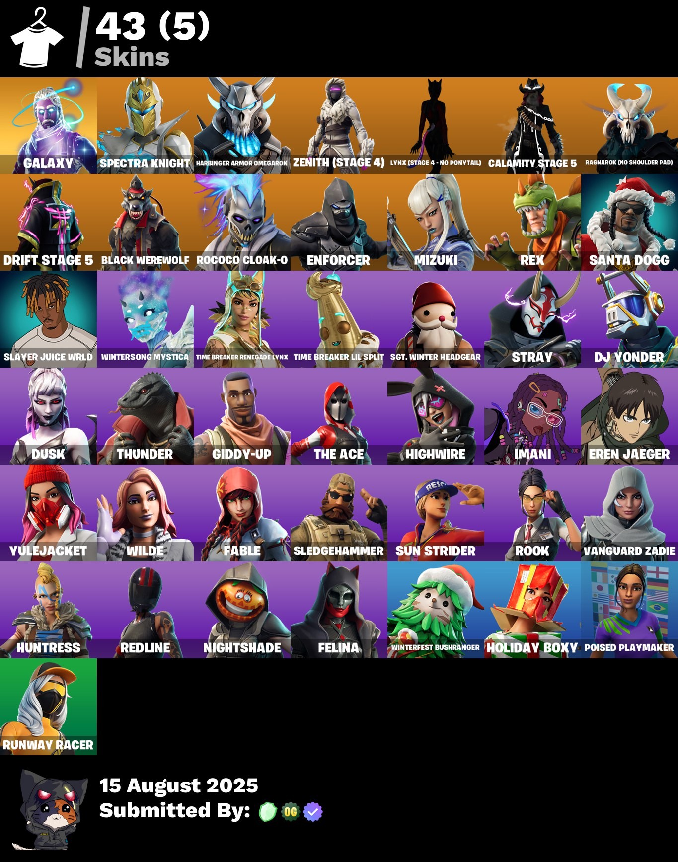 Fortnite Account ( PLAYSTATION / XBOX / PC / MOBILE / NINTENDO ) Galaxy, Galactic Disc (43 Skins)