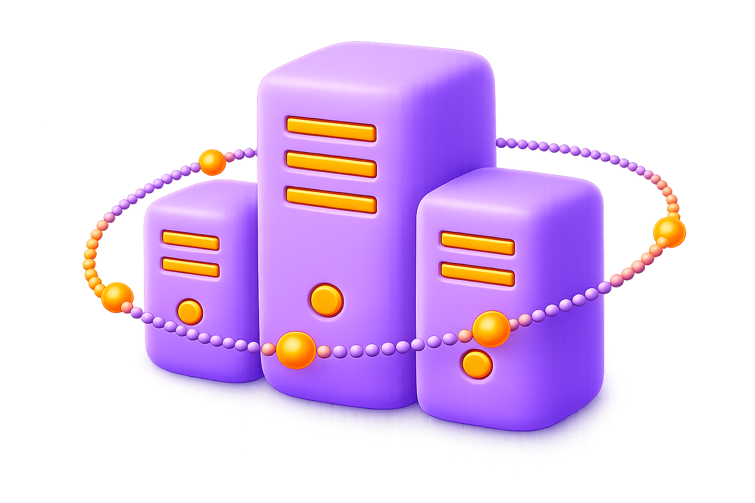 Global proxy network illustration