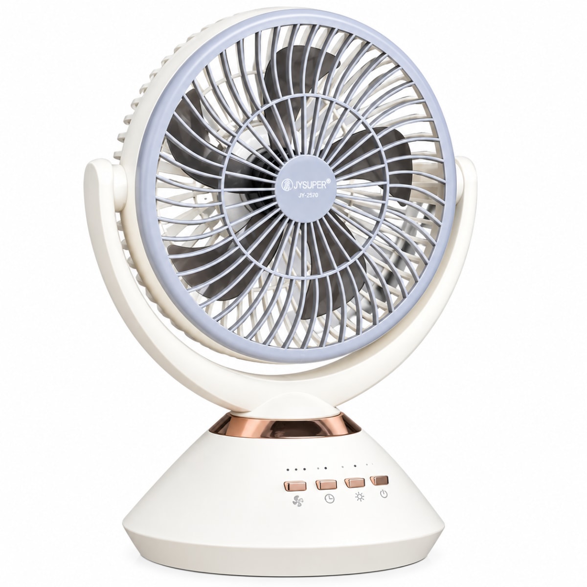 JYSUPER JY-2570 Rechargeable Portable Table Fan 8000mAh lithium Battery