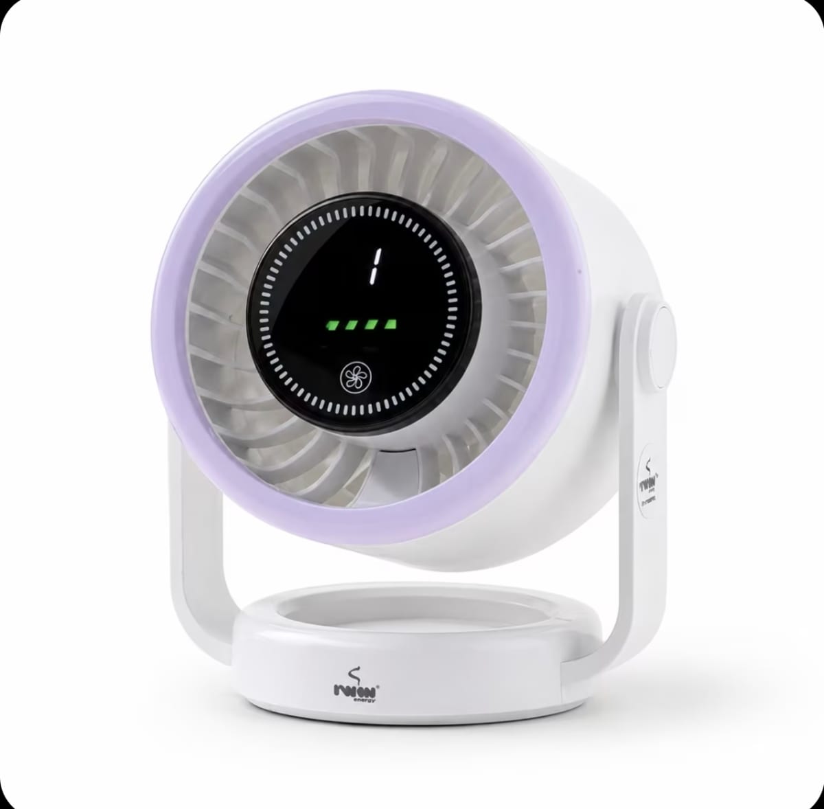 IWIN IW8038-M Desk Turbo Fan Brushless Motor Rechargeable With Hook Wall Mounted Option