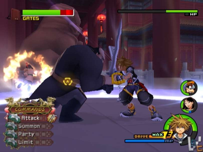 Kingdom hearts II battle