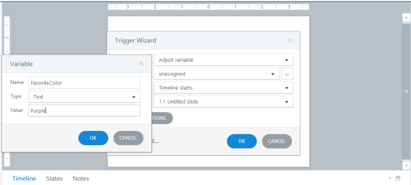 Variables in Articulate