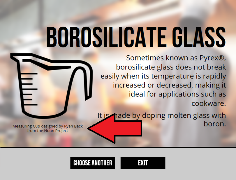 Credits in types of glass interaction