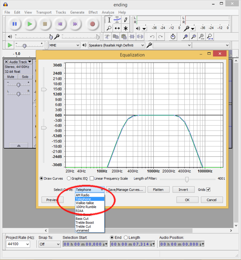 Audacity UI