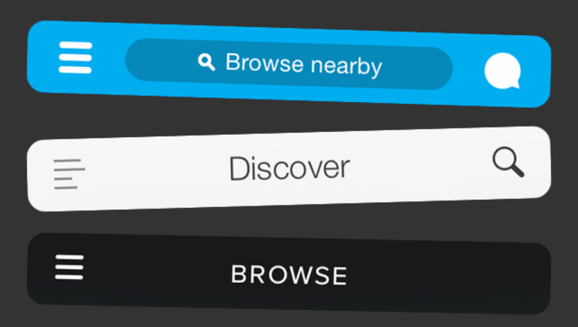 hamburger menus