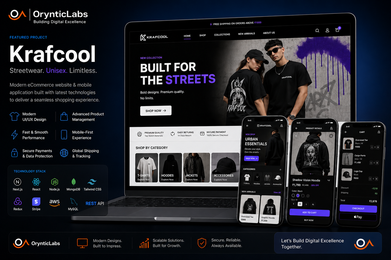 Building Krafcool: Creating a Modern Streetwear eCommerce Experience for the Next Generation
